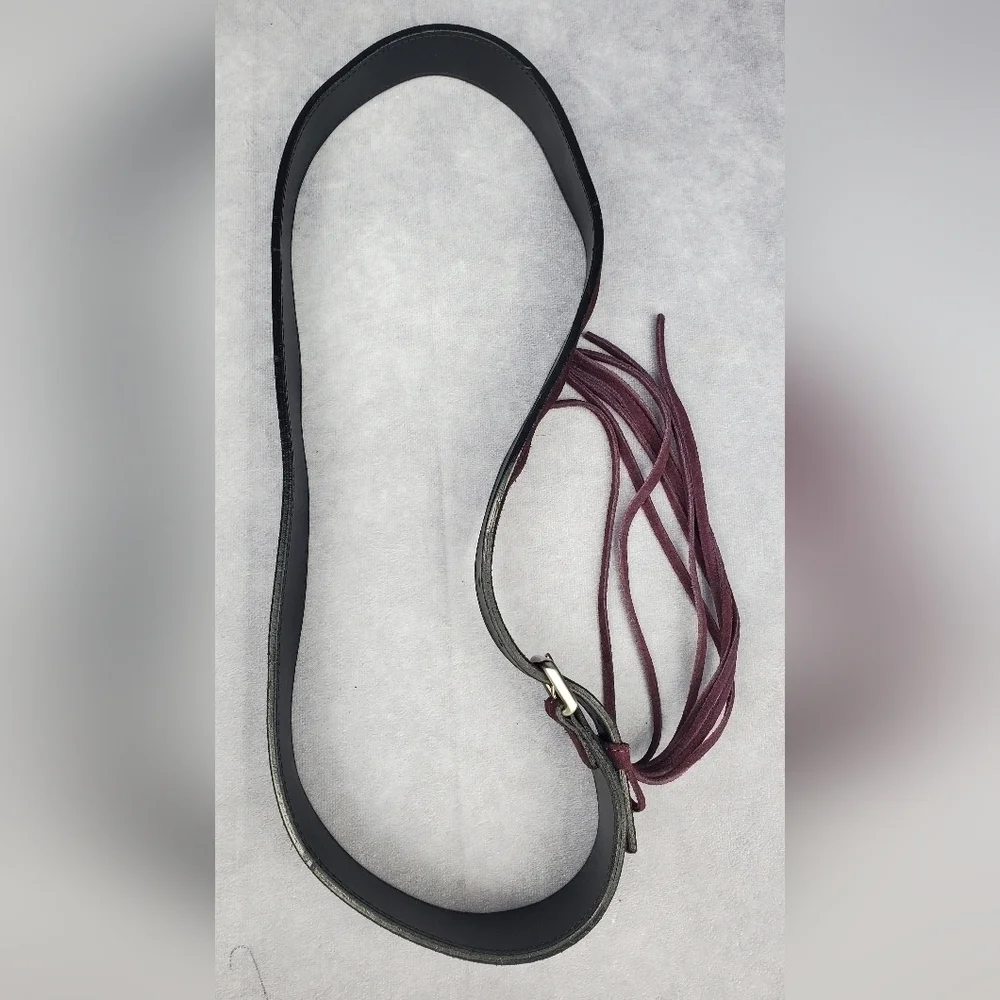 Burberry‎ Women's Maroon Suede belt Made In Italy Size 36